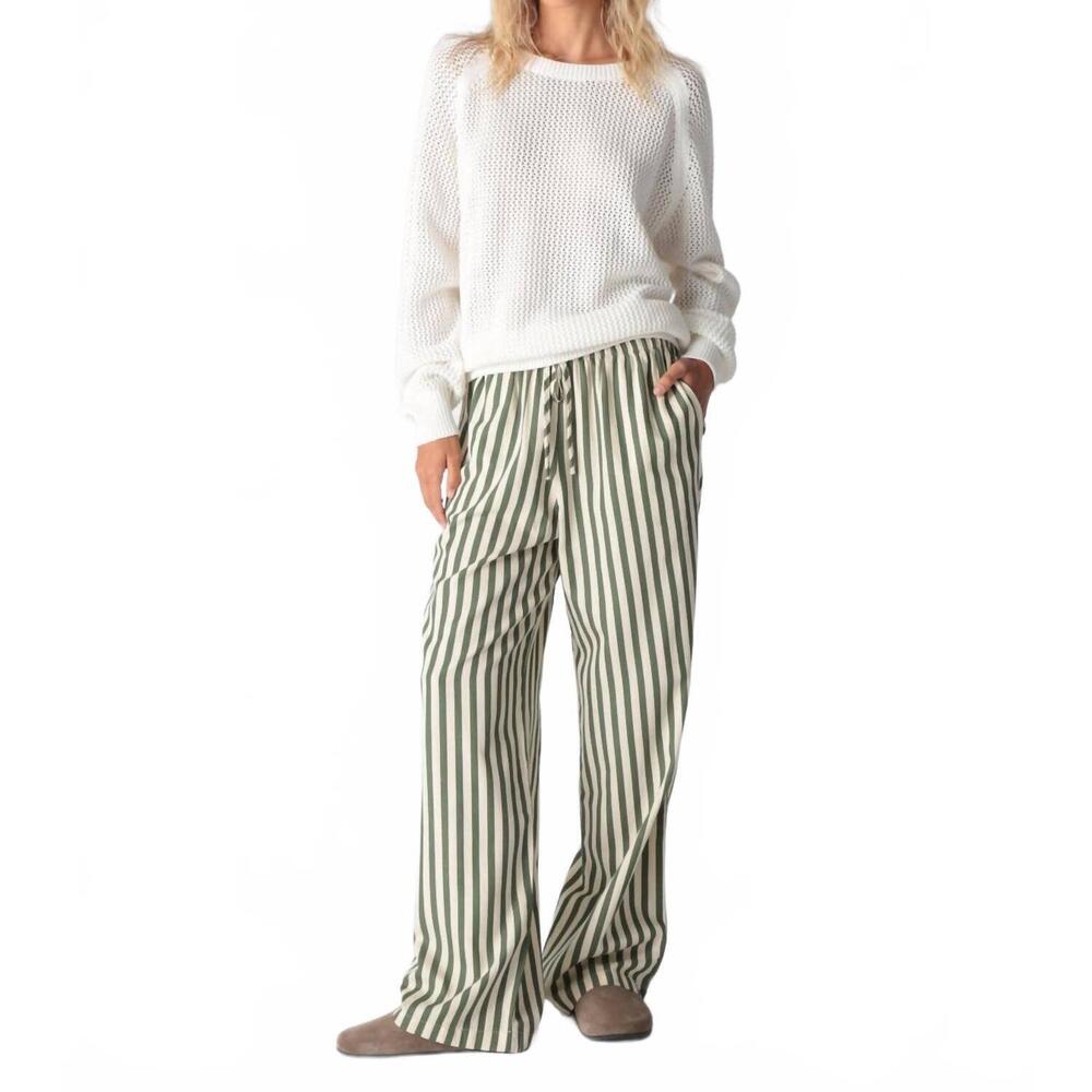 NEW ELECTRIC & ROSE pisces wide leg pant in moss - Picture 1 of 5